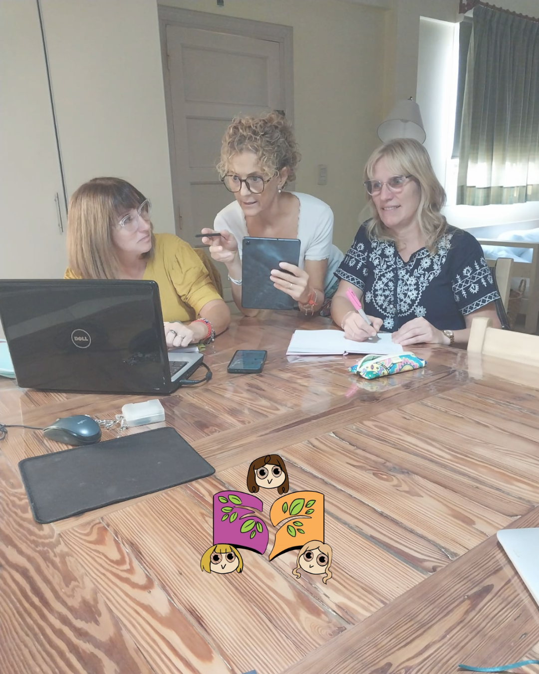 Cristina, Silvana y Silvina, el equipo de Proyecto Creciendo